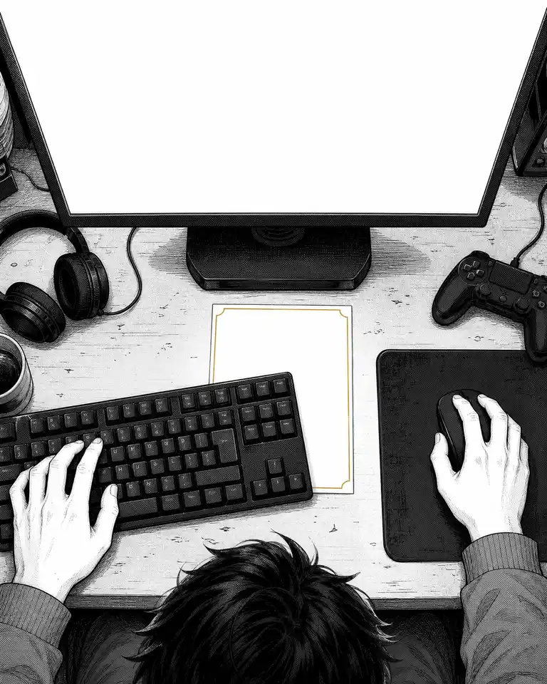 Tras ganar una partida, el teclado movido revela una nota que recordaba practicar una jugada que nunca se intentó.